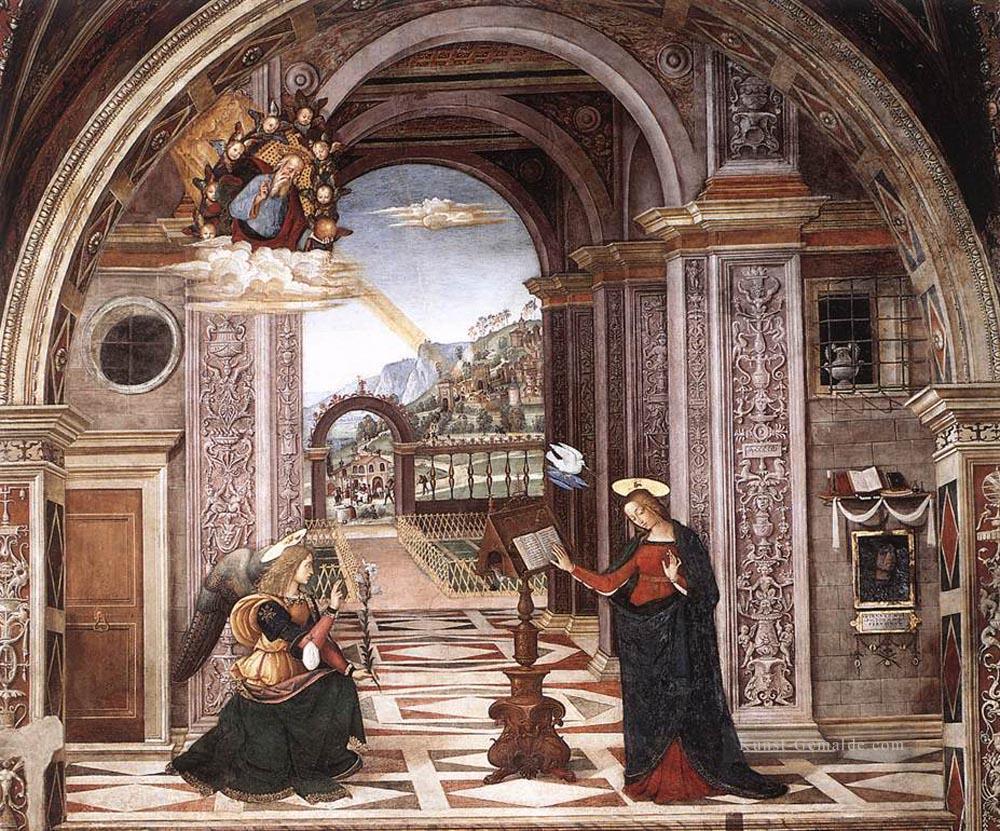 Verkündigung Renaissance Pinturicchio Ölgemälde
